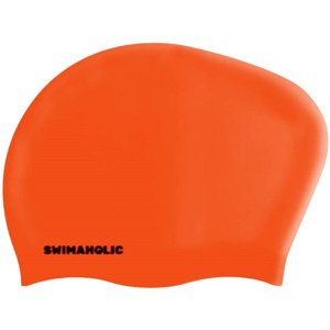 Plavecká čiapka pre dlhé vlasy swimaholic long hair cap oranžová