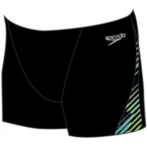 Pánske plavky speedo allover v-cut aquashort black/light