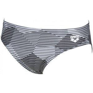 Pánske plavky arena striped geo brief black/multi 30