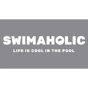 Uterák swimaholic big logo microfibre towel sivá
