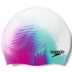 Plavecká čiapka speedo digital printed cap ružovo/bílá